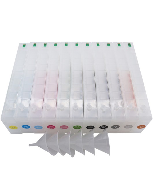 Generic 700ml Refilling Cartridge for Epson SureColor P7000 / P9000(for US);11pcs/set(C M Y K LC LM LK MK LLK OR GR)