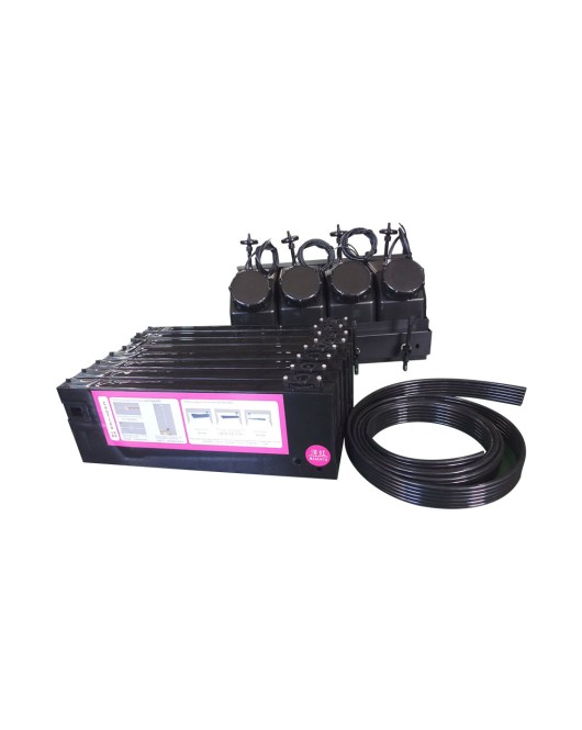 Roland UV Bulk Ink System-4 Bottles(1.5L), 8 Cartridges(CMYK)