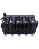 Roland UV Bulk Ink System-5 Bottles(1.5L), 5 Cartridges(CMYK WH)