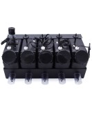 Roland UV Bulk Ink System-5 Bottles(1.5L), 5 Cartridges(CMYK WH)