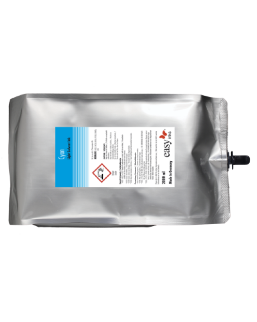Easy SS21 Solvent Ink For Mimaki MBIS System, JV32, JV33, JV150, JV300, CJV, With SS21 Compatible Ink And Chip, 2 Liter Bag